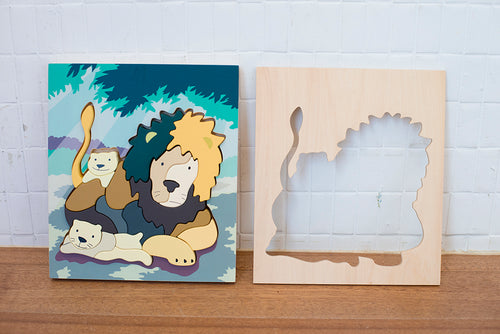 Animal Puzzle - Lion / Reindeer / Polar Bear