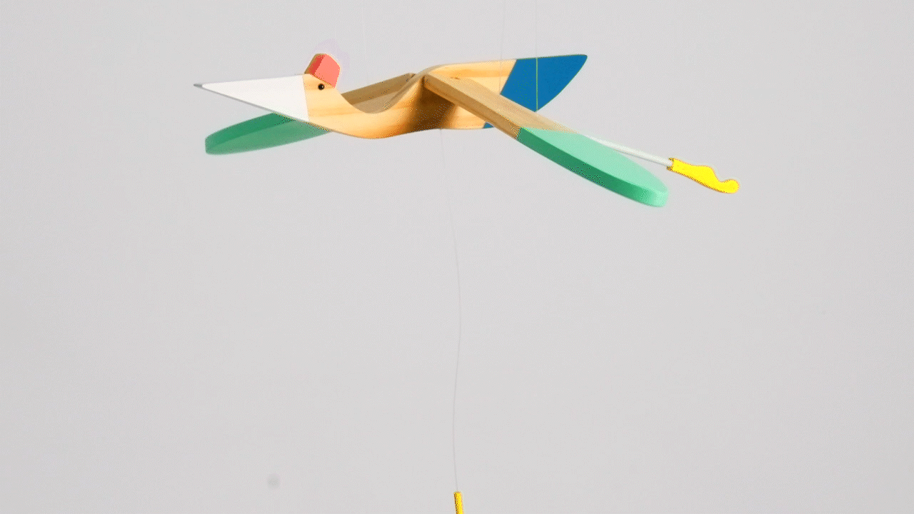 hanging mobile bird